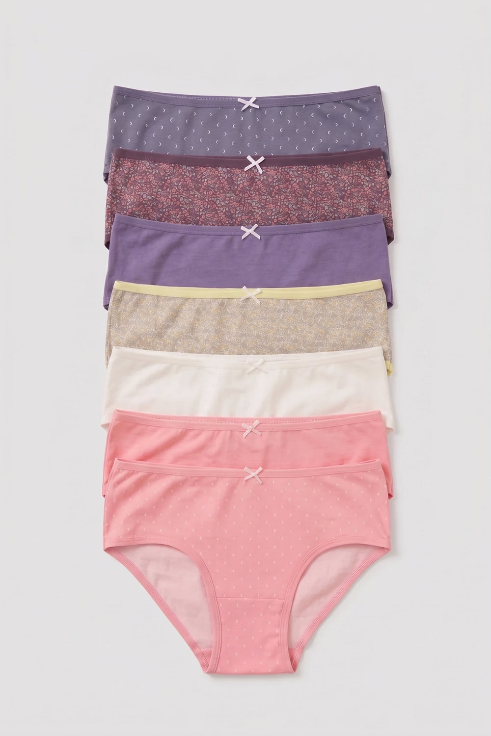 Pack of 7 Colored Brief Panties