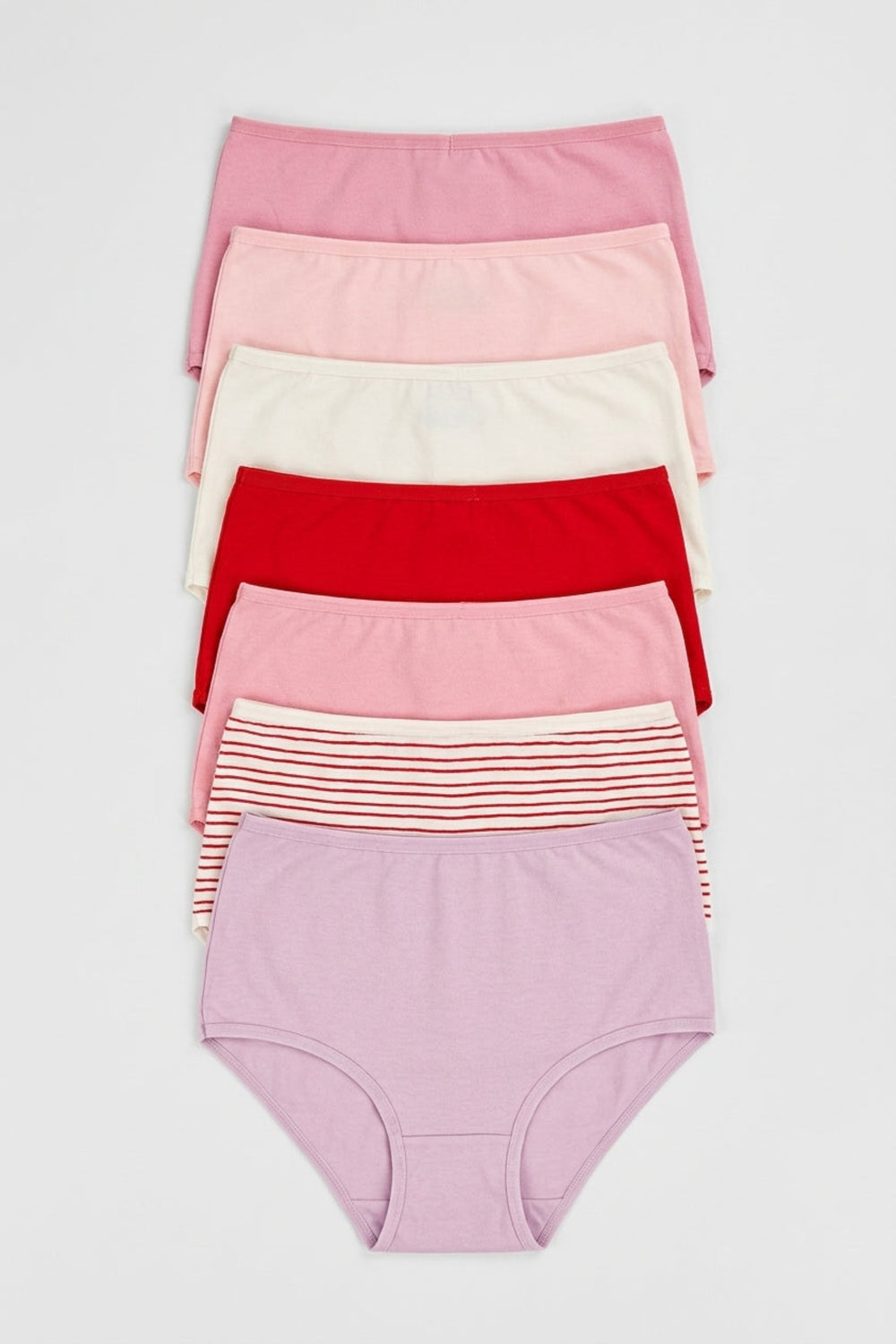 Pack of 7 Colored Brief Panties