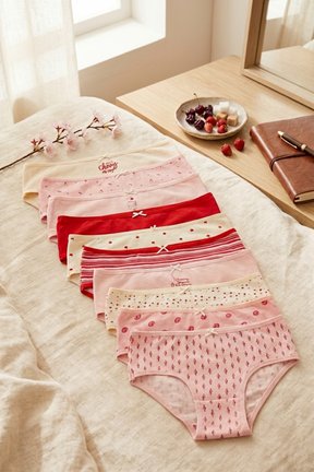 Pack of 10 Colored Brief Panties