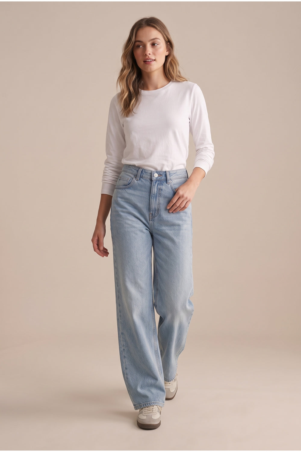 High-Rise Denim Pants