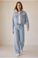 Rhinestone Denim Pants