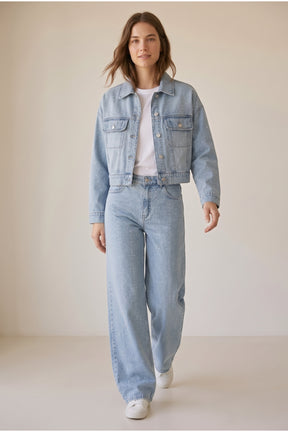 Rhinestone Denim Pants