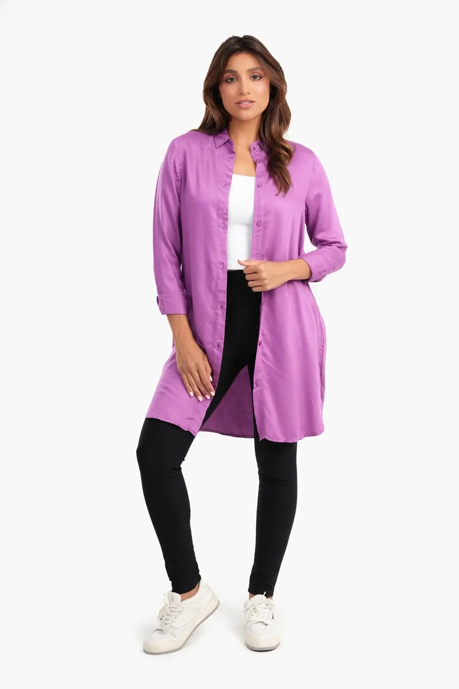 Poplin Long Shirt - Carina - كارينا