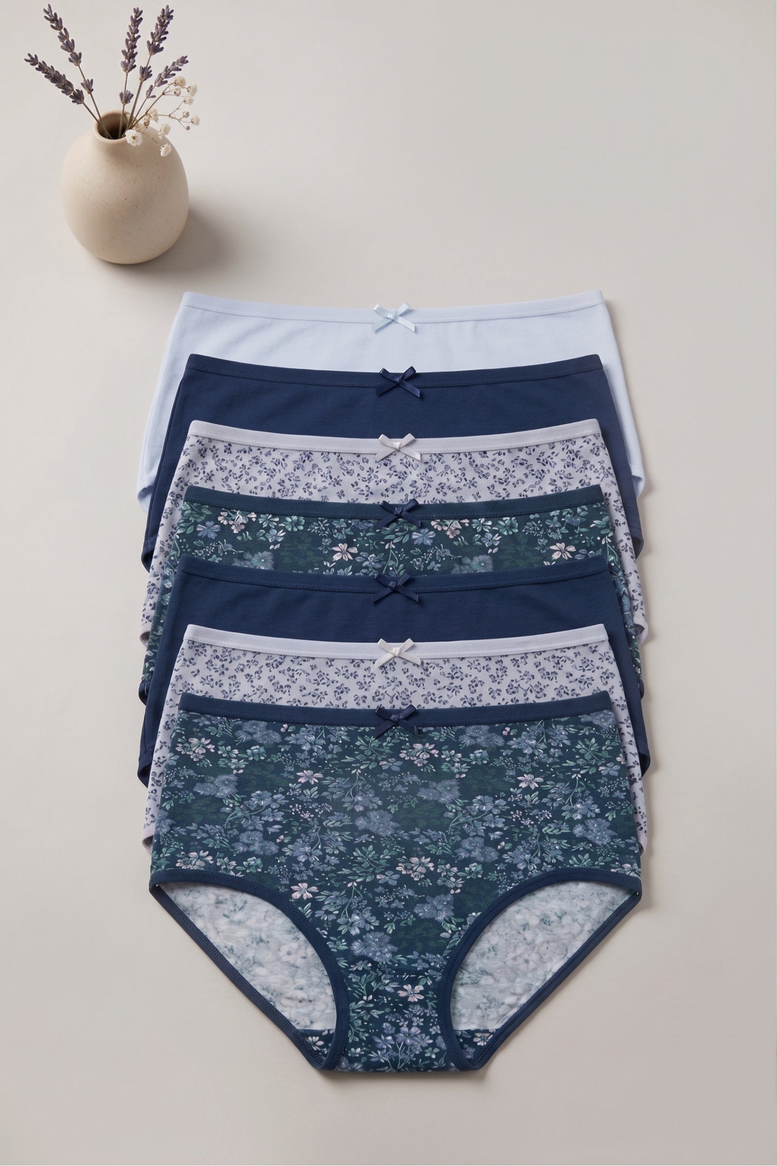 Pack of 7 Colored Brief Panties