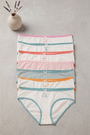 Pack of 7 Colored Bikini Panties
