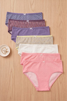 Pack of 7 Colored Brief Panties
