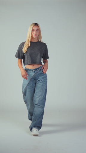 Relaxed Fit Cropped T-Shirt