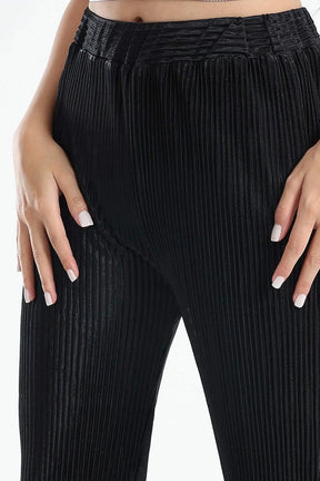 Ribbed Voile Pants - Carina - كارينا