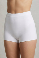 White Seamless Brief Corset