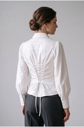 Lace-Up Back Shirt