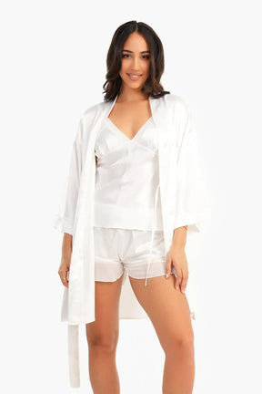 Short Satin Robe - Carina - كارينا