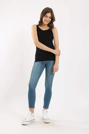 Sleeveless Viscose Tank Top - Carina - كارينا