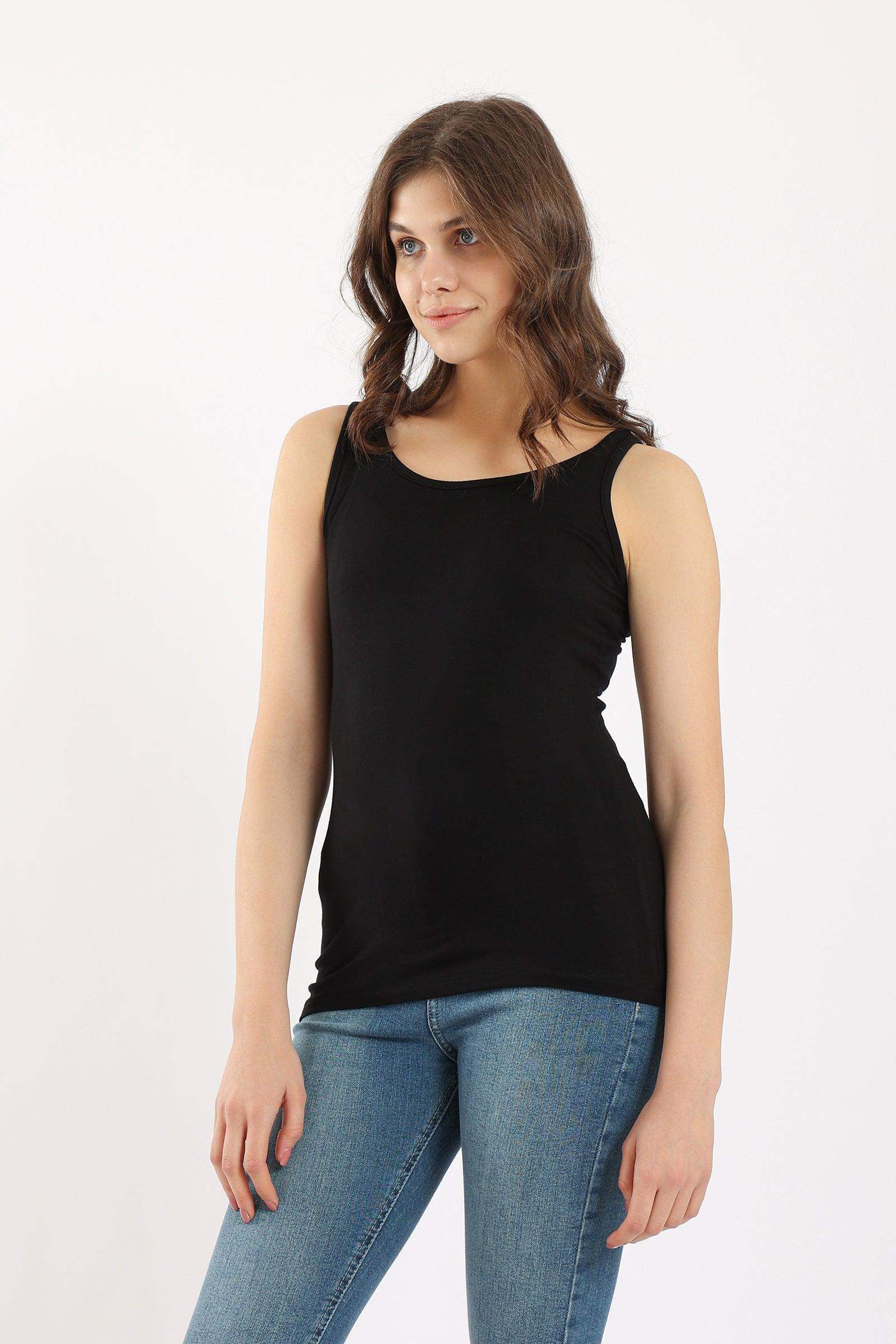 Sleeveless Viscose Tank Top - Carina - كارينا