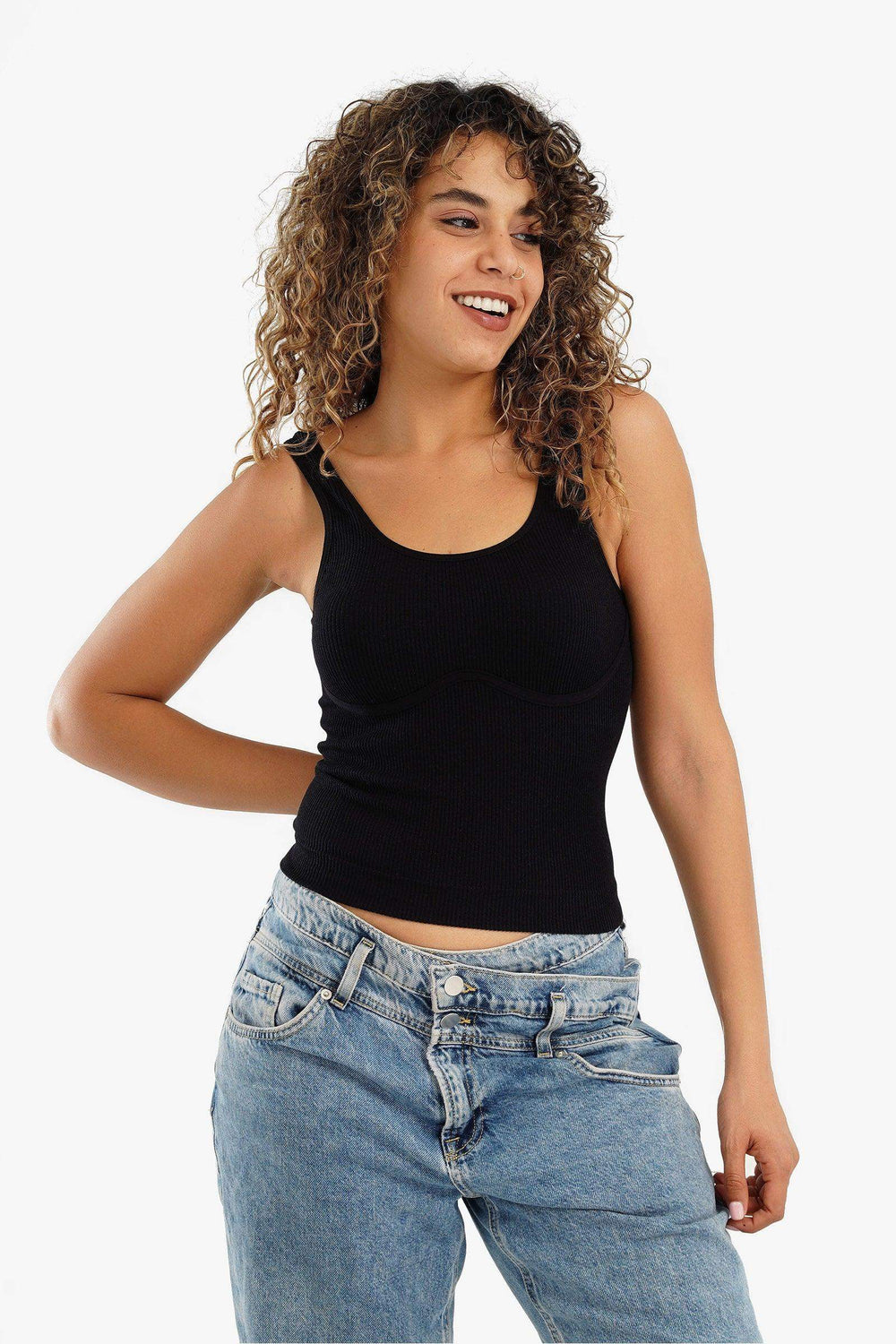 Top with Back Round Neck - Carina - كارينا