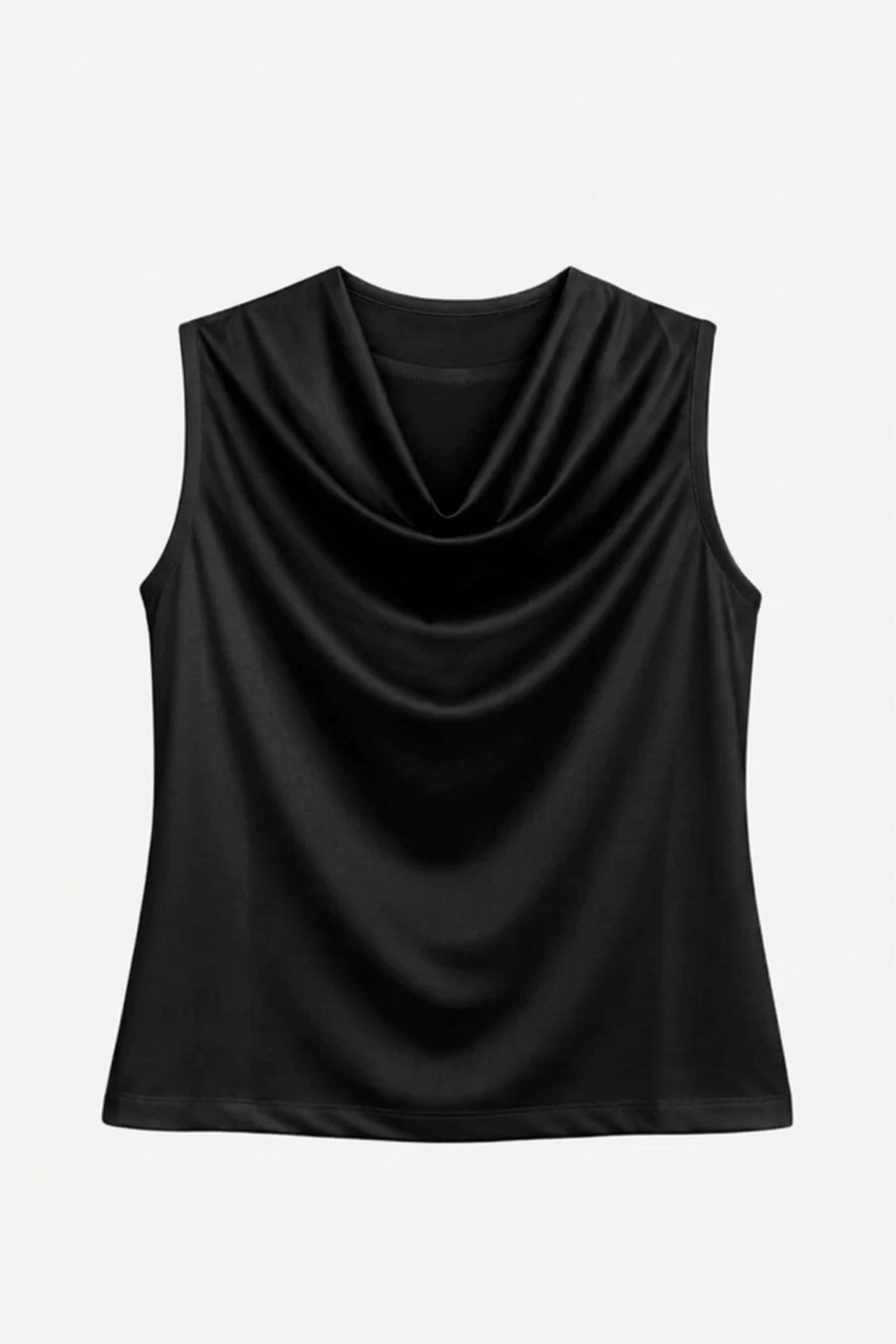 Sleeveless Cowl-Neck Top