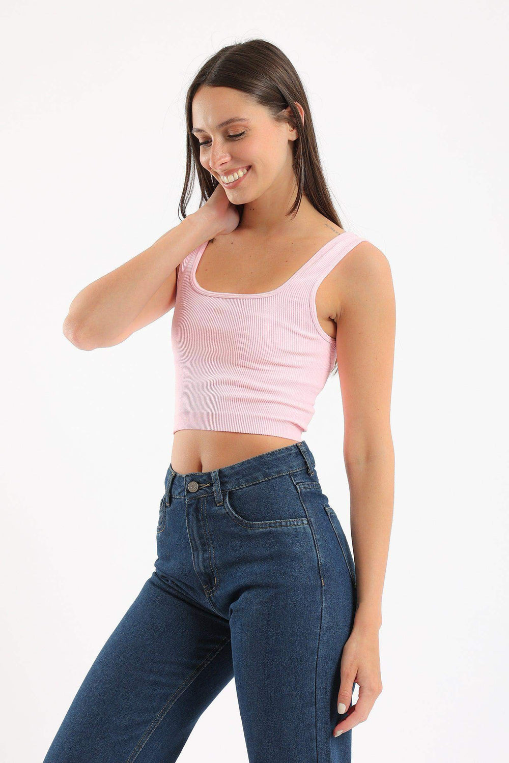 Wide Strap Crop Top - Carina - كارينا