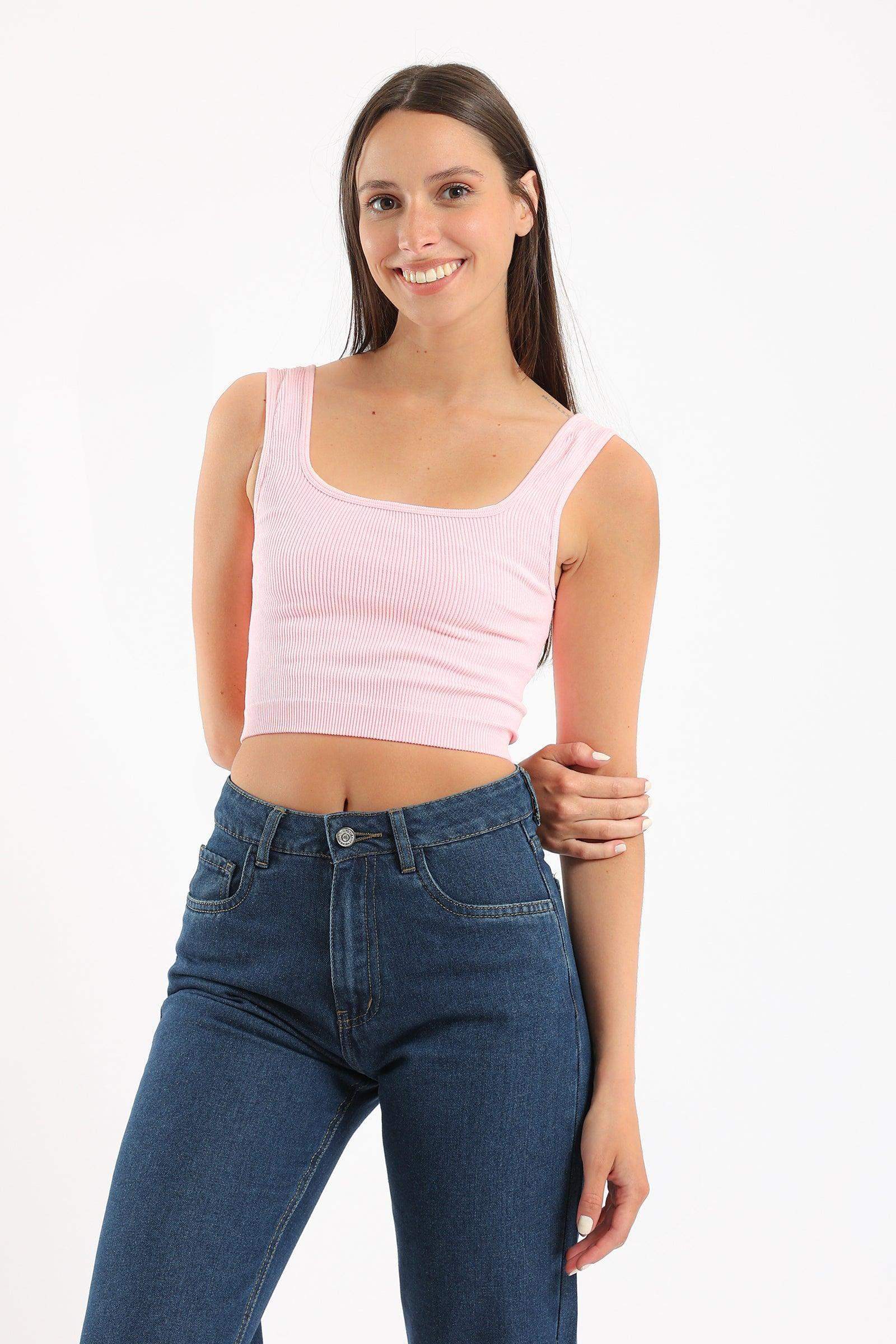 Wide Strap Crop Top