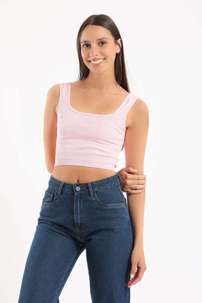Wide Strap Crop Top