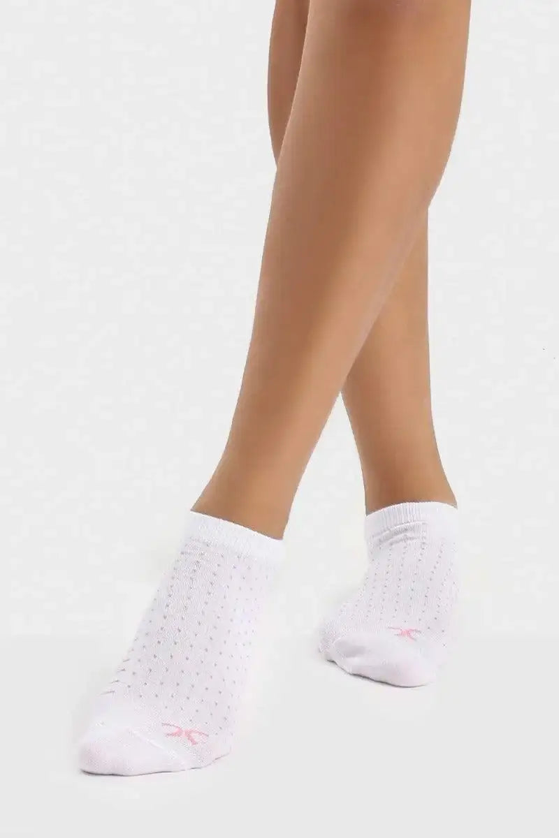 Cotton Ankle Socks - 2 Pairs - Carina - كارينا
