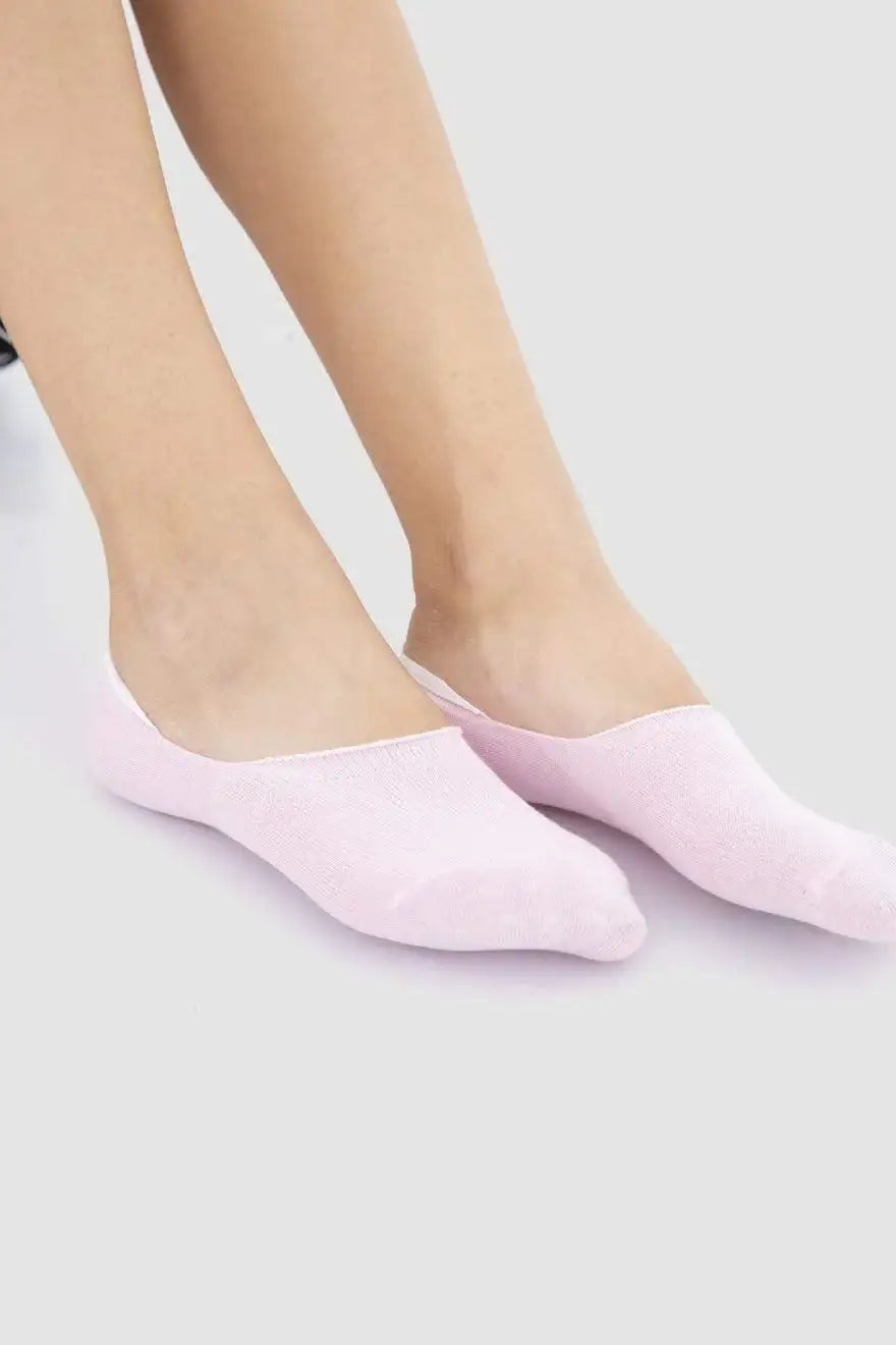 Cotton Invisible Socks - 3 Pairs - Carina - كارينا