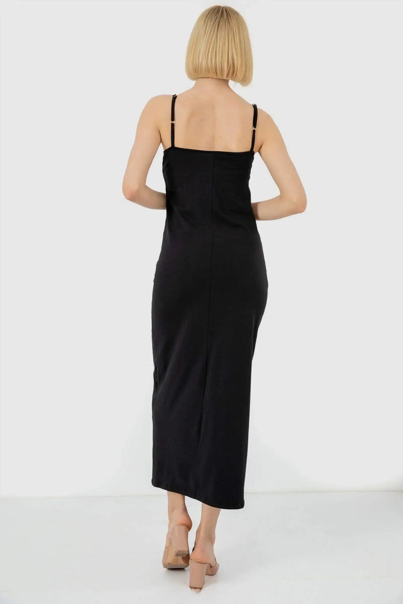 Cotton Sleeveless Long Dress - Carina - كارينا