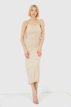 Cotton Sleeveless Long Dress - Carina - كارينا