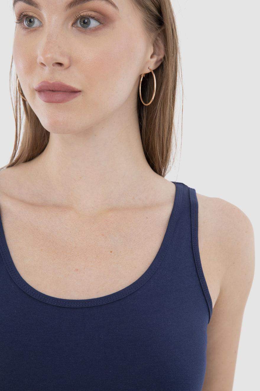 Cotton Sleeveless Tank Top - Carina - كارينا