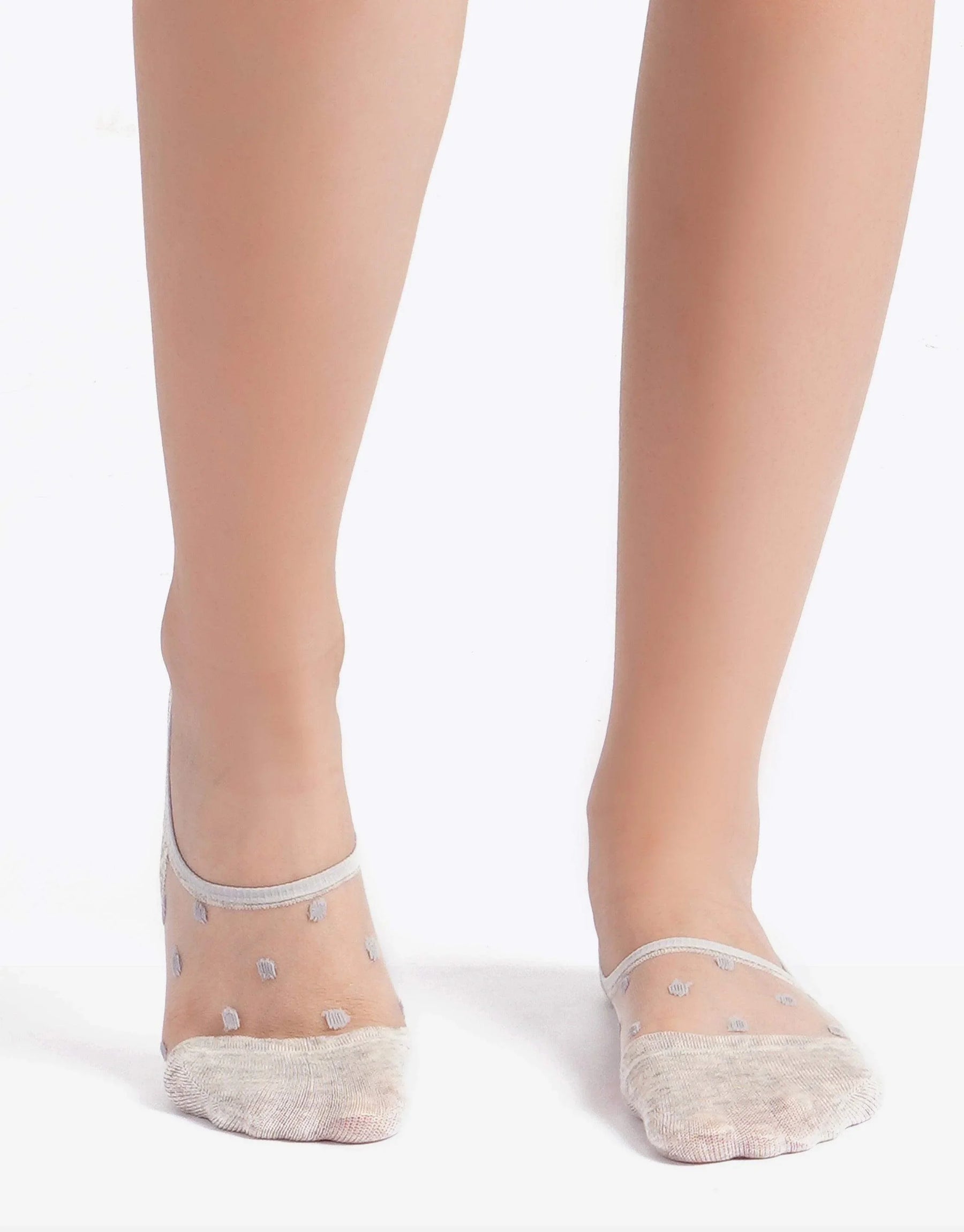 Dotted Invisible Socks - 3 Pairs - Carina - كارينا