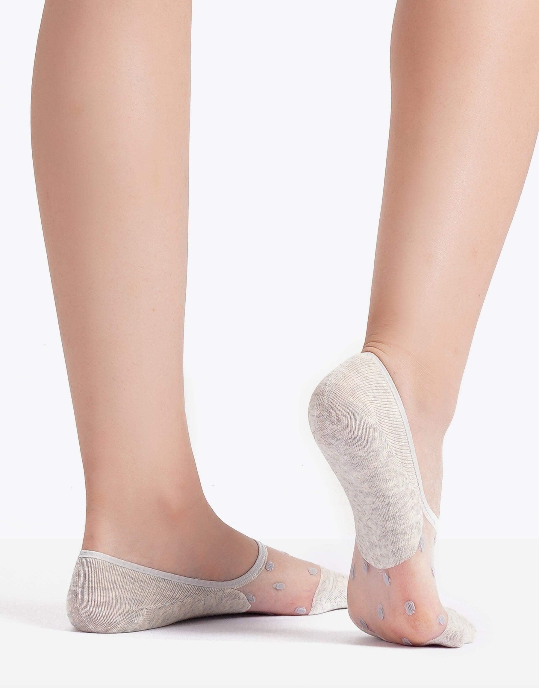 Dotted Invisible Socks - 3 Pairs - Carina - كارينا