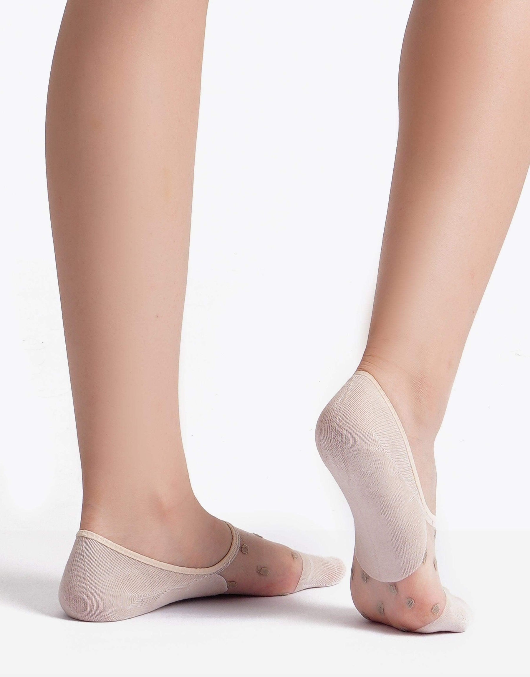 Dotted Invisible Socks - 3 Pairs - Carina - كارينا