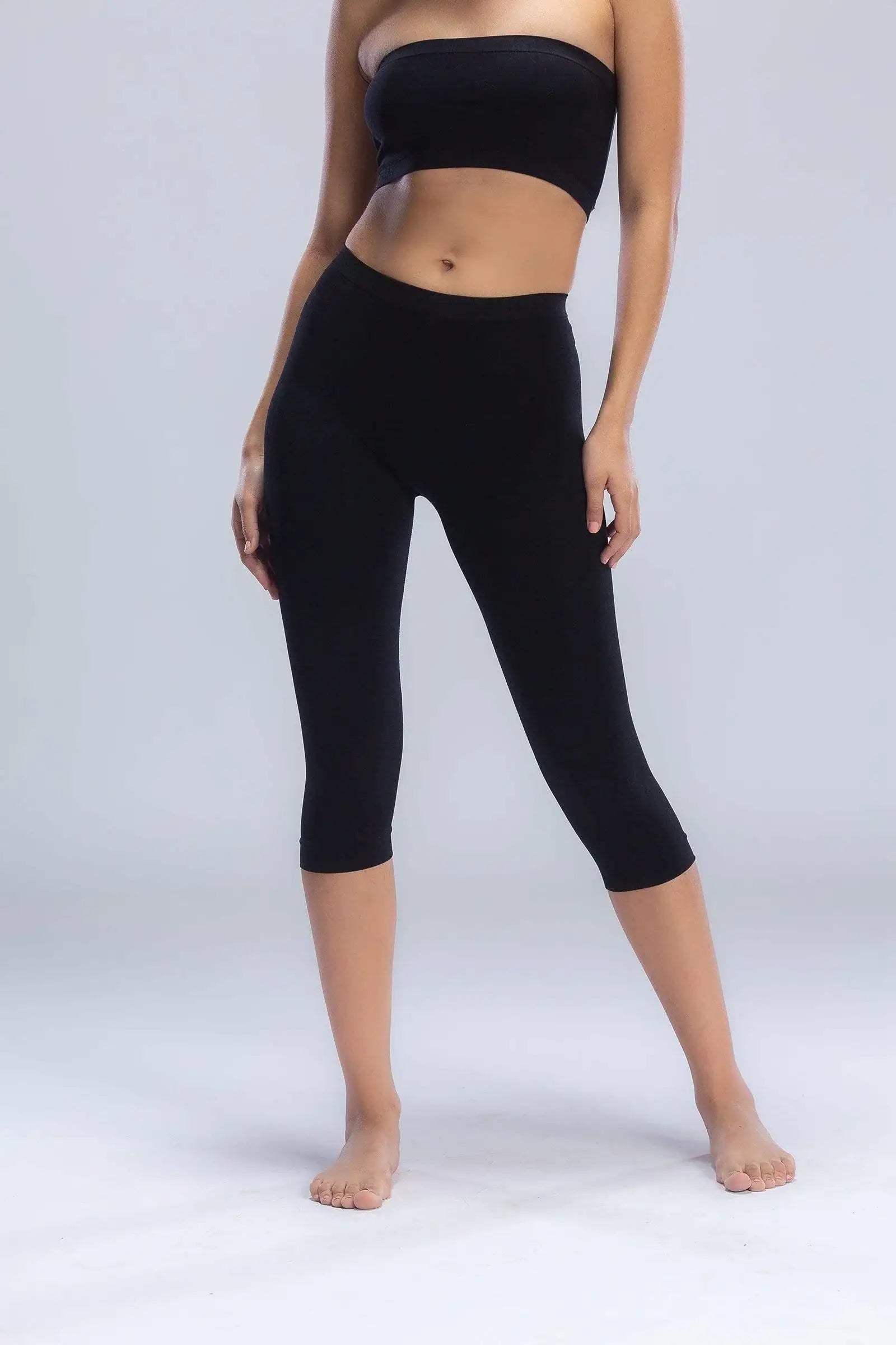 Elastic Waist Pantacourt Legging - Carina - كارينا