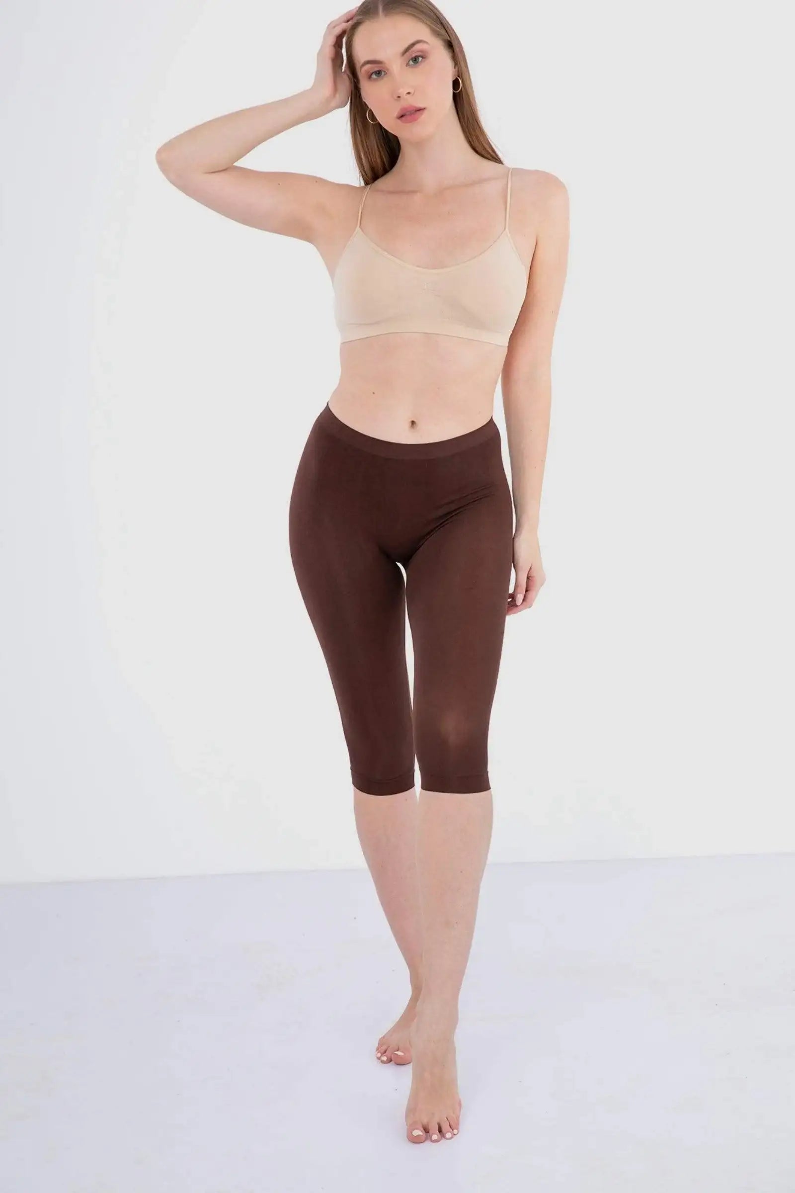 Elastic Waist Pantacourt Legging - Carina - كارينا