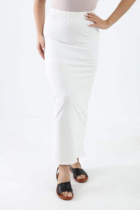 Elastic Waist Solid Maxi Skirt - Carina - كارينا