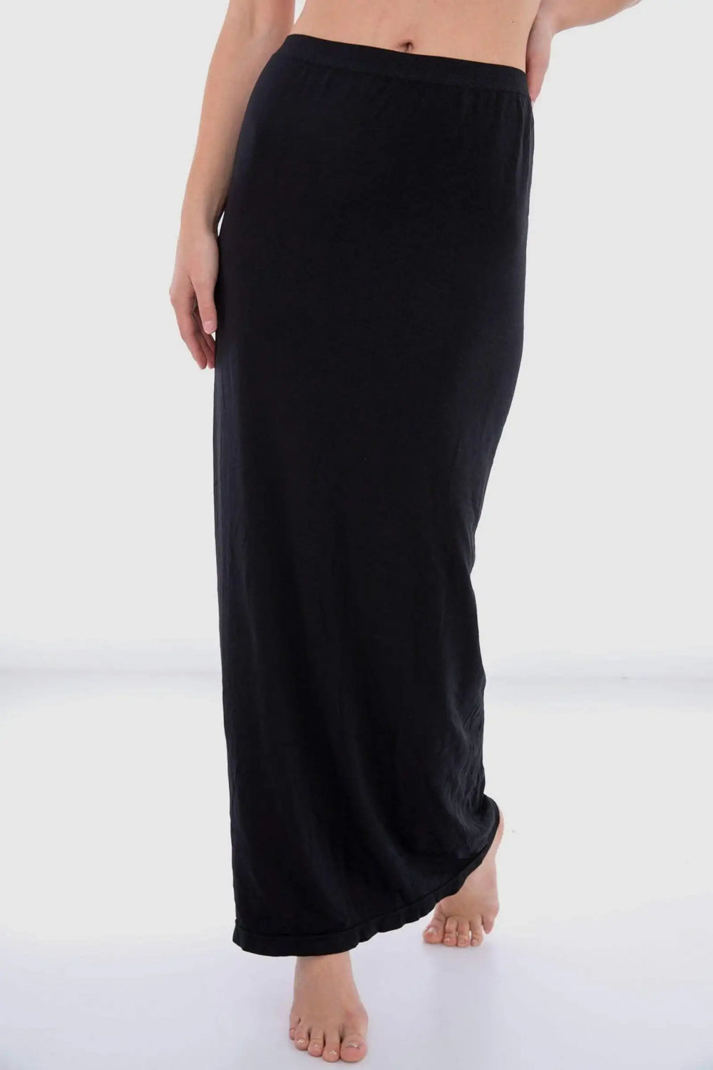Elastic Waist Solid Maxi Skirt - Carina - كارينا