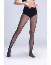 Fishnet Pantyhose with Side Flowers - Carina - كارينا
