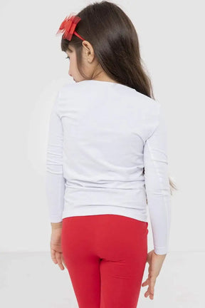 Girls Microfiber Long Sleeves Top Classic Girly-N - Carina - كارينا