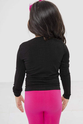Girls Microfiber Long Sleeves Top Classic Girly-N - Carina - كارينا