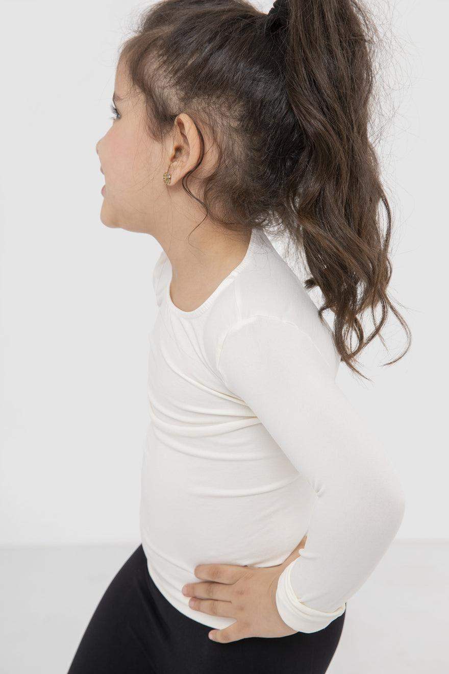 Girls Microfiber Long Sleeves Top Classic Girly-N - Carina - كارينا