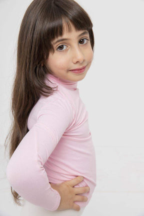 Girly Microfiber High Neck Top - Carina - كارينا