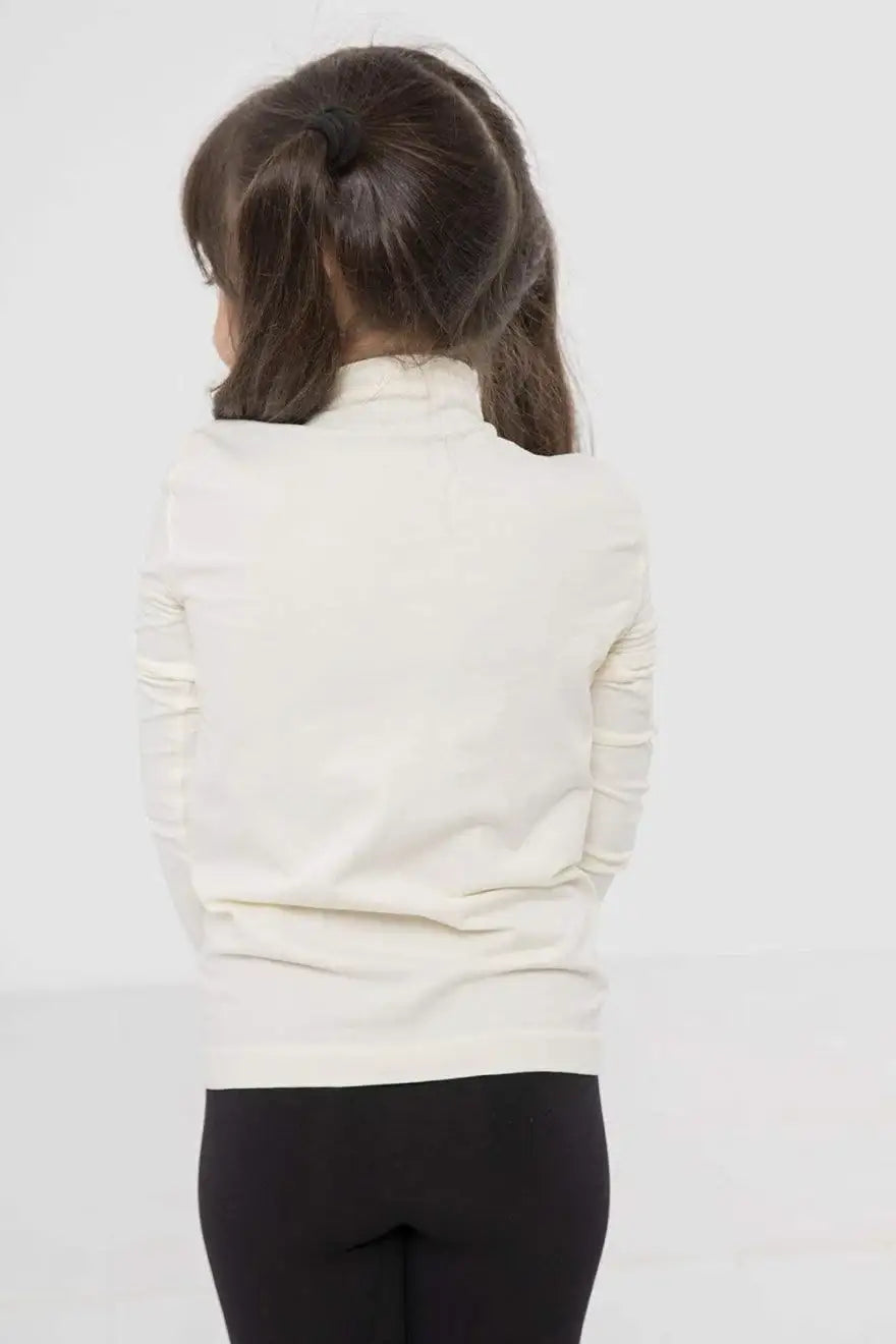 Girly Microfiber High Neck Top - Carina - كارينا