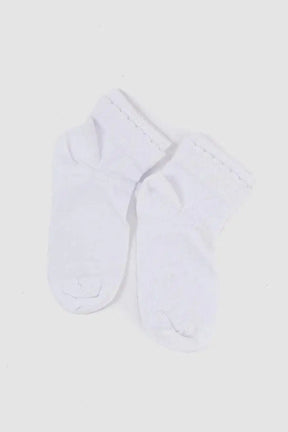 Girly White Socks - 1 Pair - Carina - كارينا