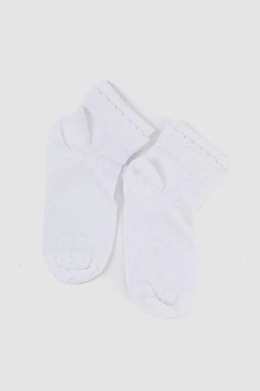 Girly White Socks - 1 Pair - Carina - كارينا