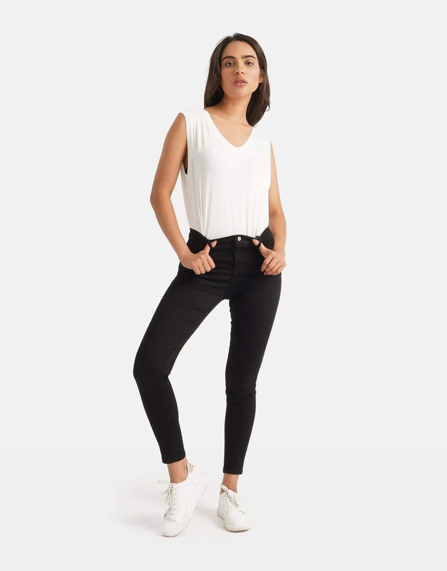 High Waist Skinny Leggings - Carina - كارينا