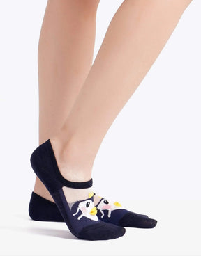 Invisible Animal Print Socks -3 Pairs - Carina - كارينا