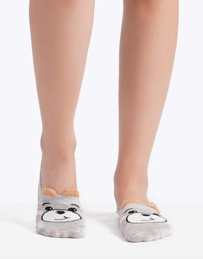 Invisible Socks with Animal Print - 3 Pairs - Carina - كارينا