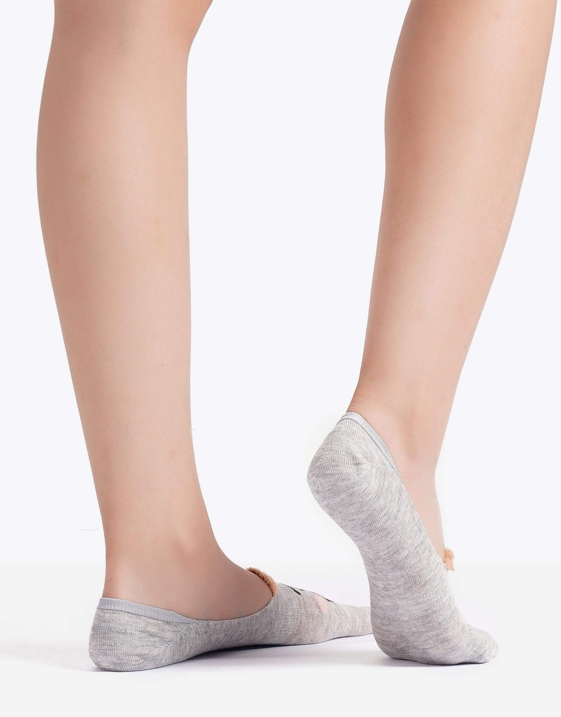 Invisible Socks with Animal Print - 3 Pairs - Carina - كارينا