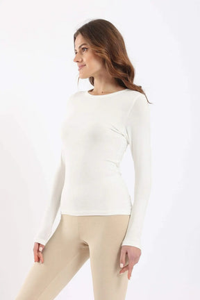 Long Sleeves Viscose Top - Carina - كارينا