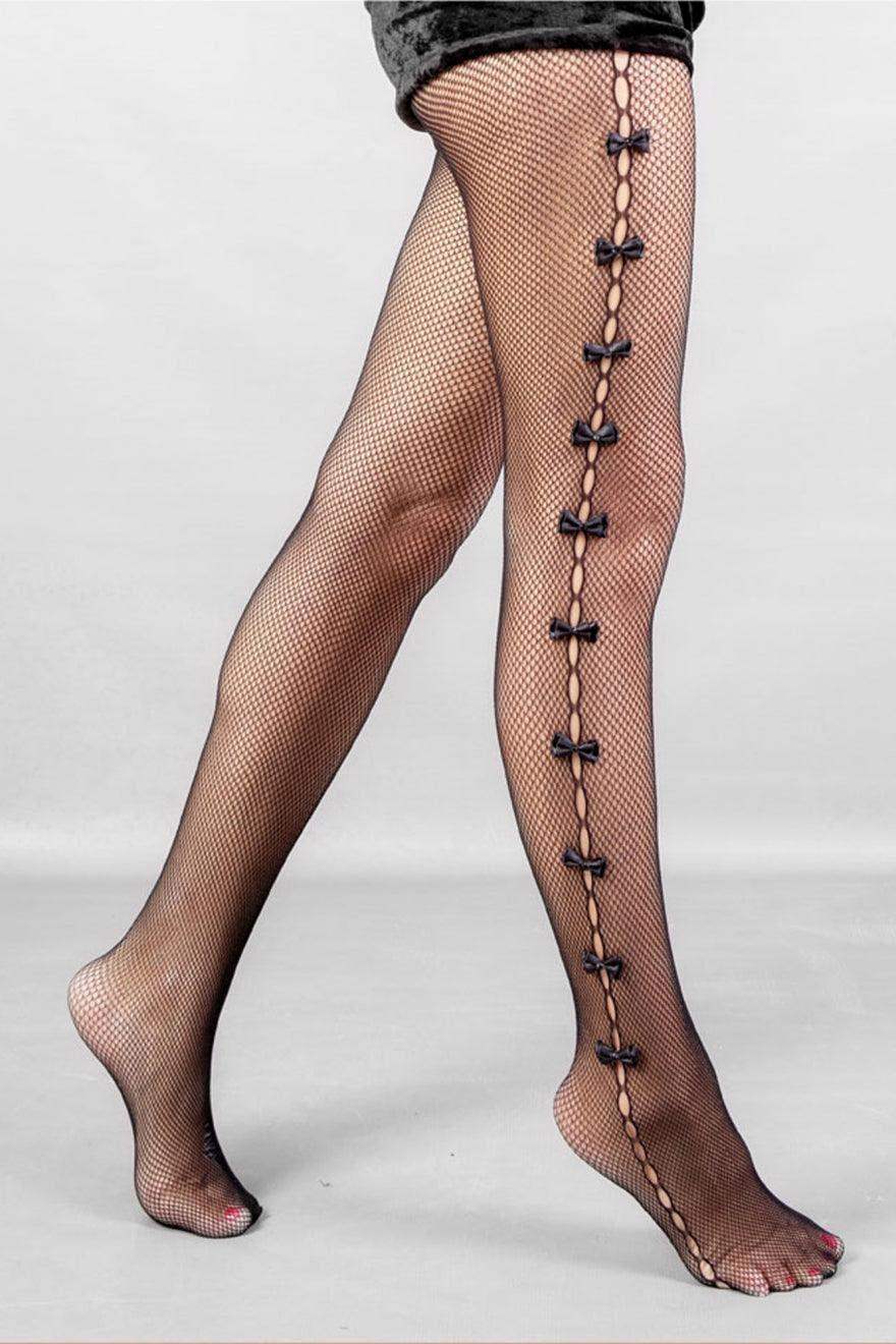 Mesh Bow Pantyhose - Carina - كارينا