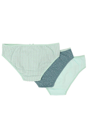 Pack of 3 Colored Bikini Panties - Carina - كارينا