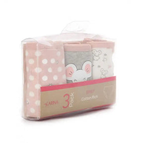 Pack of 3 Cotton Brief Under Wear - Carina - كارينا